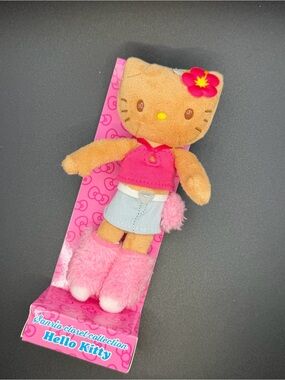 Sanrio gyaru Long legs tanned skin Hello Kitty keychain/plush MK96